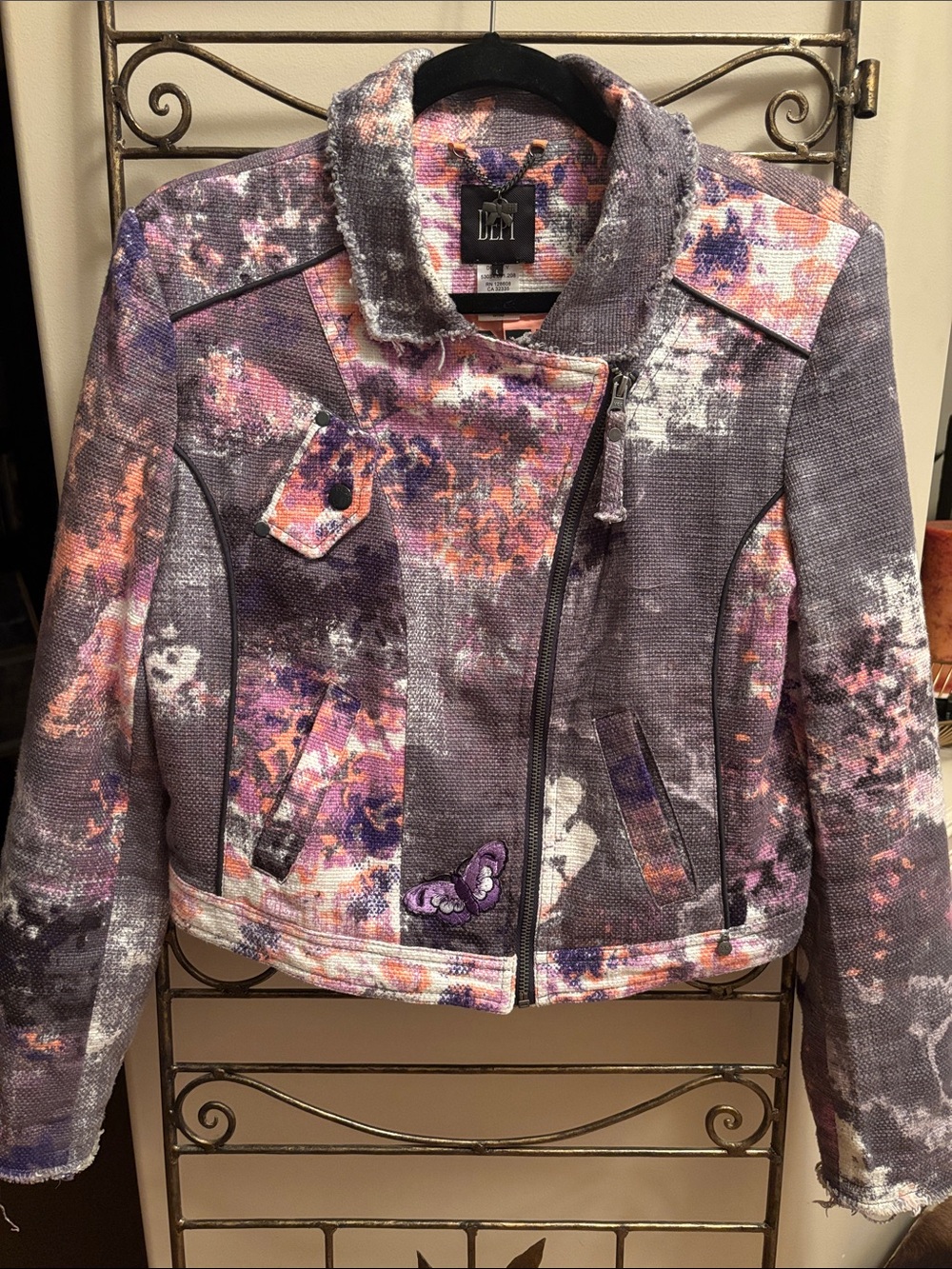 Textured Moto Jacket by Dept